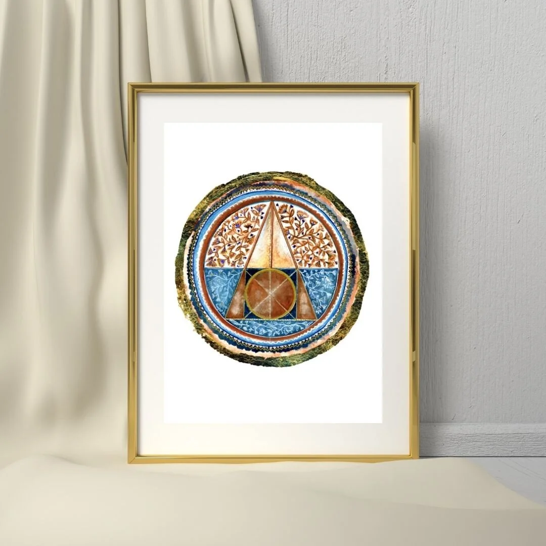 North Star Floral Mandala