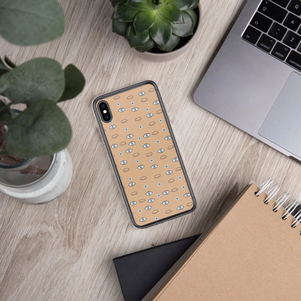 evil eye iphone case by Tammy Machmali