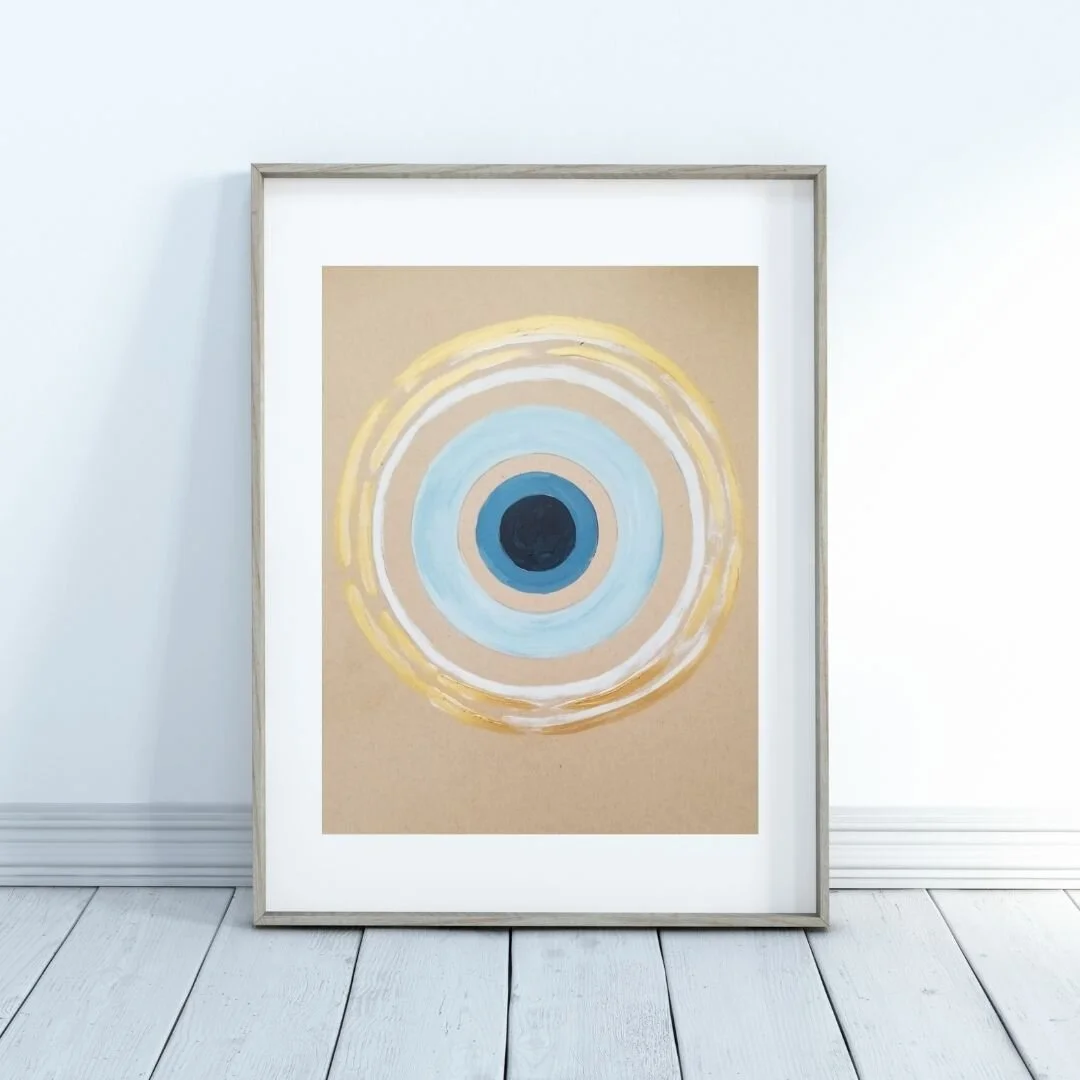 A Sign In The Light - Original Evil Eye acrylic painting