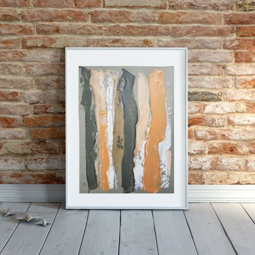 Inspired by spontaneous shapes, lines, patterns, brush strokes, Shades of pinks, bluish in natural colors by tammy machmali.jpg