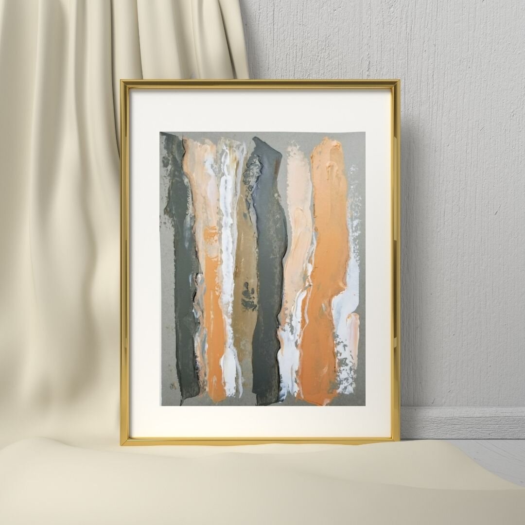 Inspired by spontaneous shapes, lines, patterns, brush strokes, Shades of pinks, bluish in natural colors by tammy machmali.jpg
