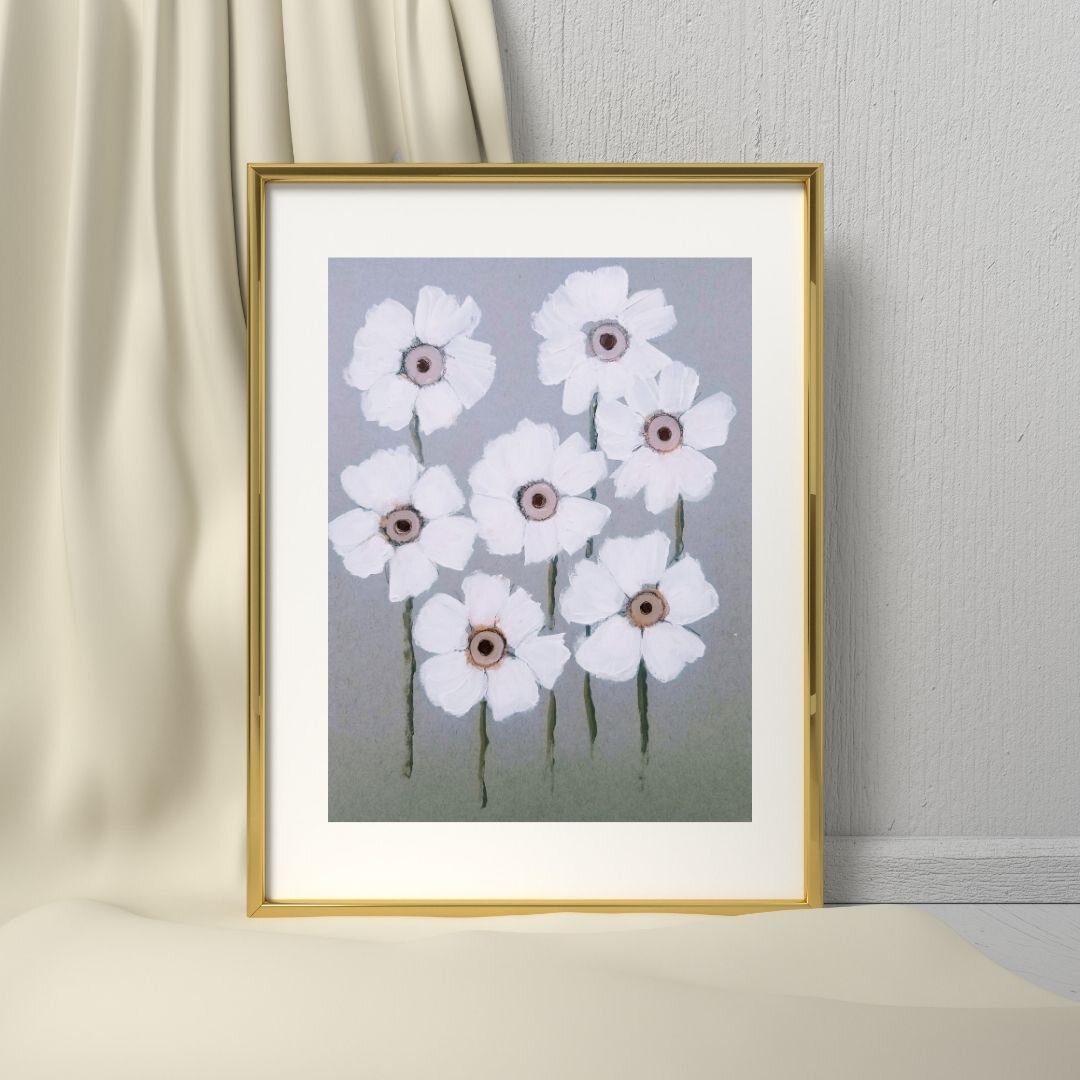abstract, and romantic, this monochromatic acrylic floral painting is at once minimalistic and complex by tammy machmali.jpg