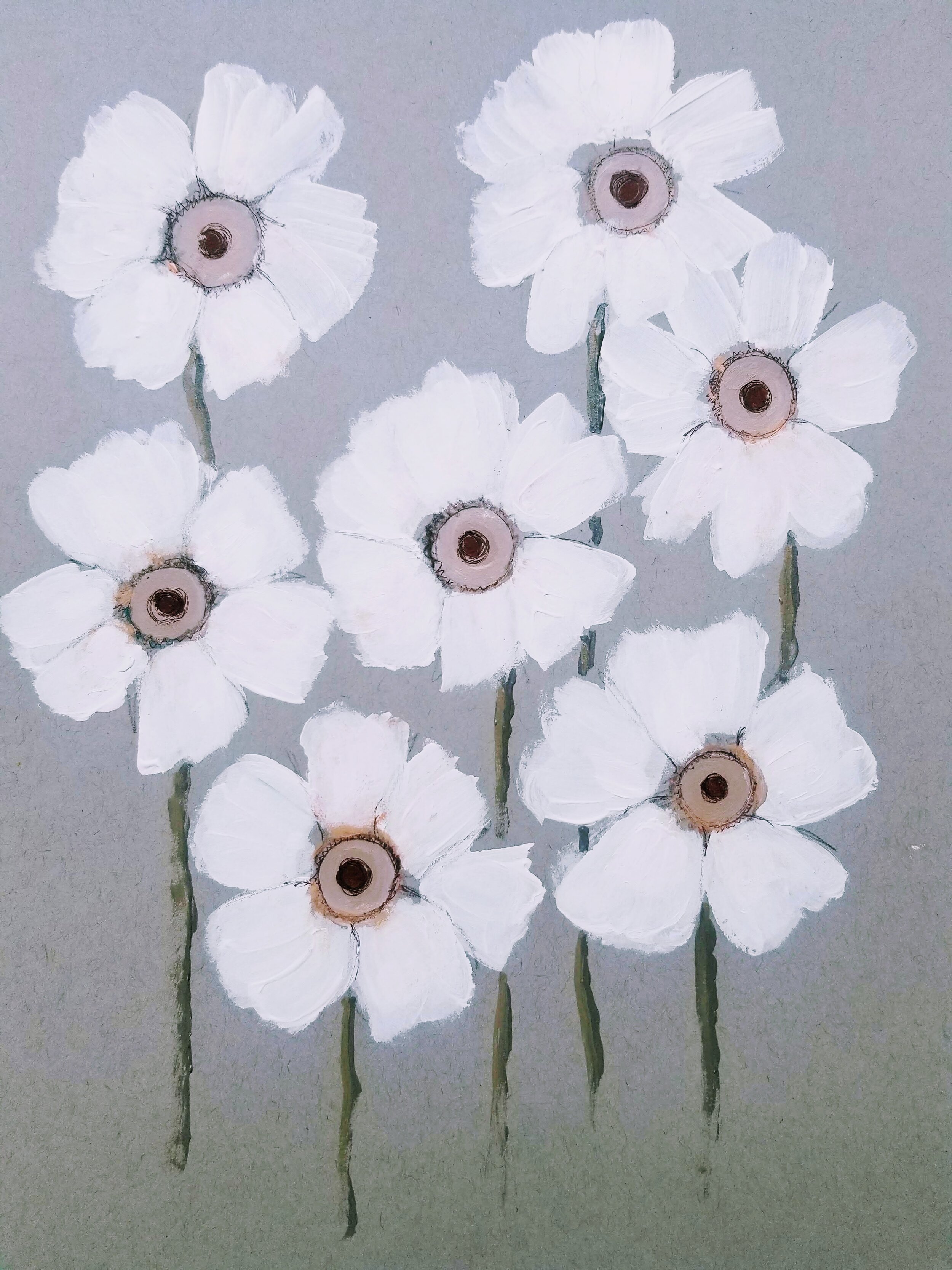 abstract, and romantic, this monochromatic acrylic floral painting is at once minimalistic and complex by tammy machmali.jpg