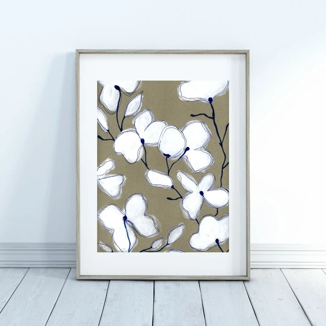 I Seek Tranquility- 9x12 inch acrylic painting