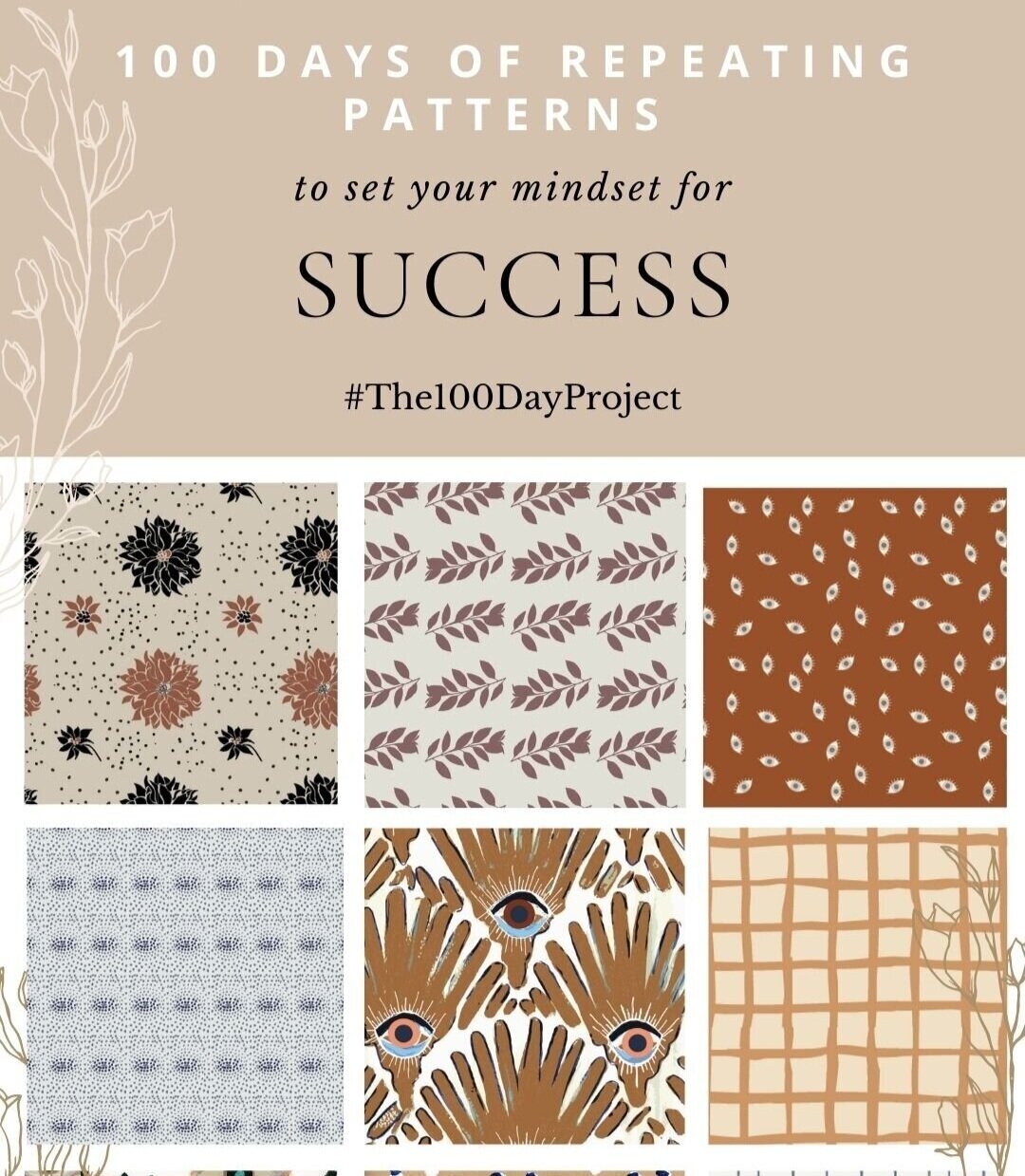 100 Days of repeating patterns to set your mindset for success 