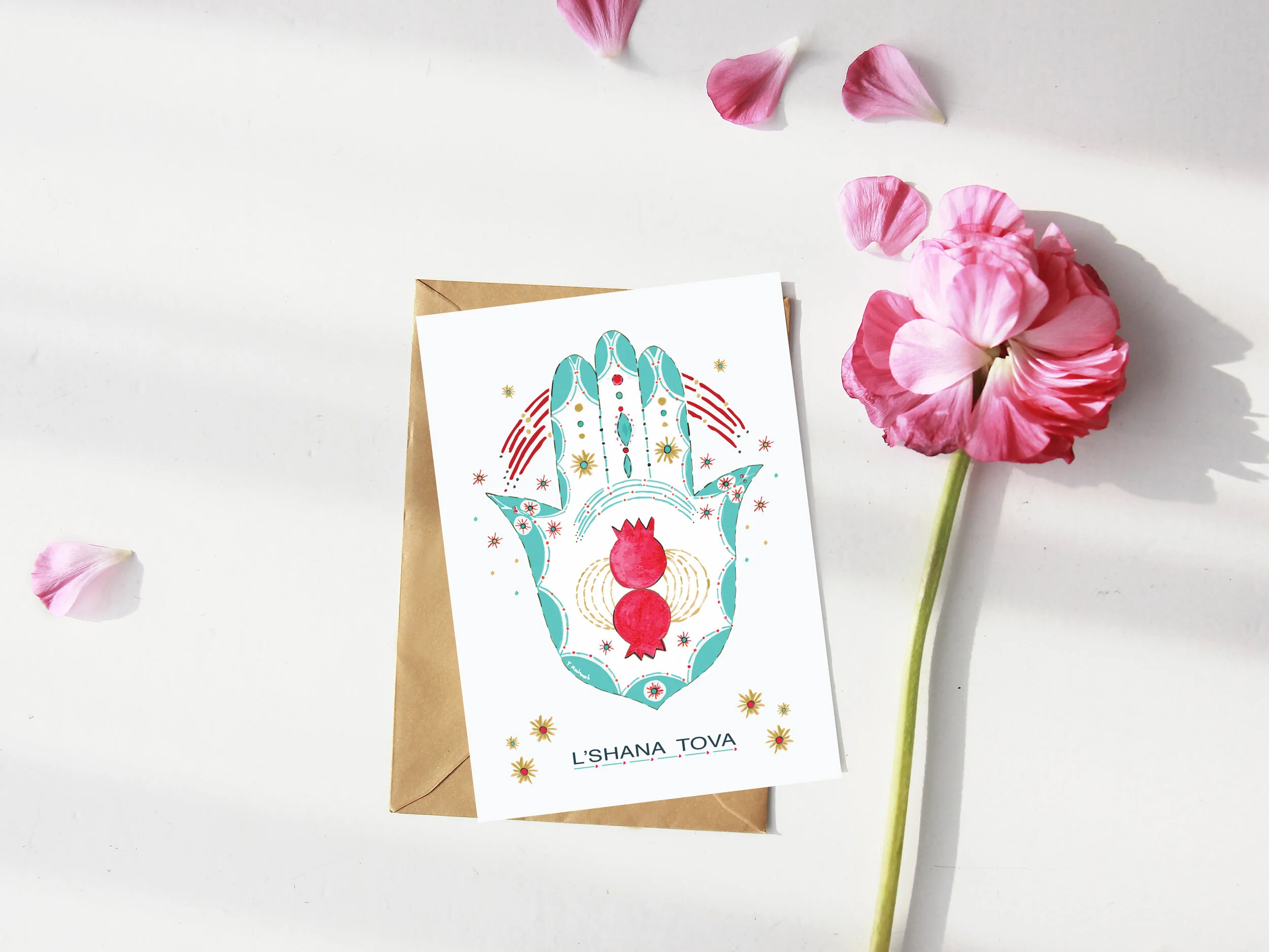 L'shana Tova / Set of 3 folded notecards