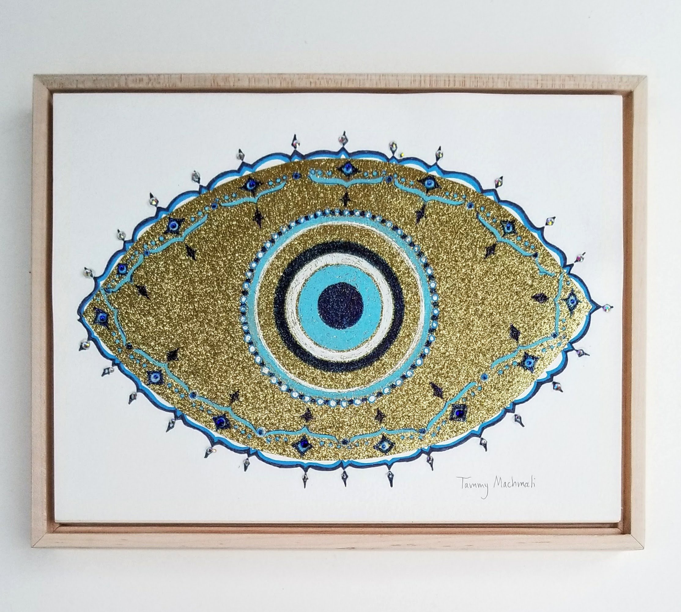 "Draw Me To Your Wonder" 9x12 Original Framed Collage Painting