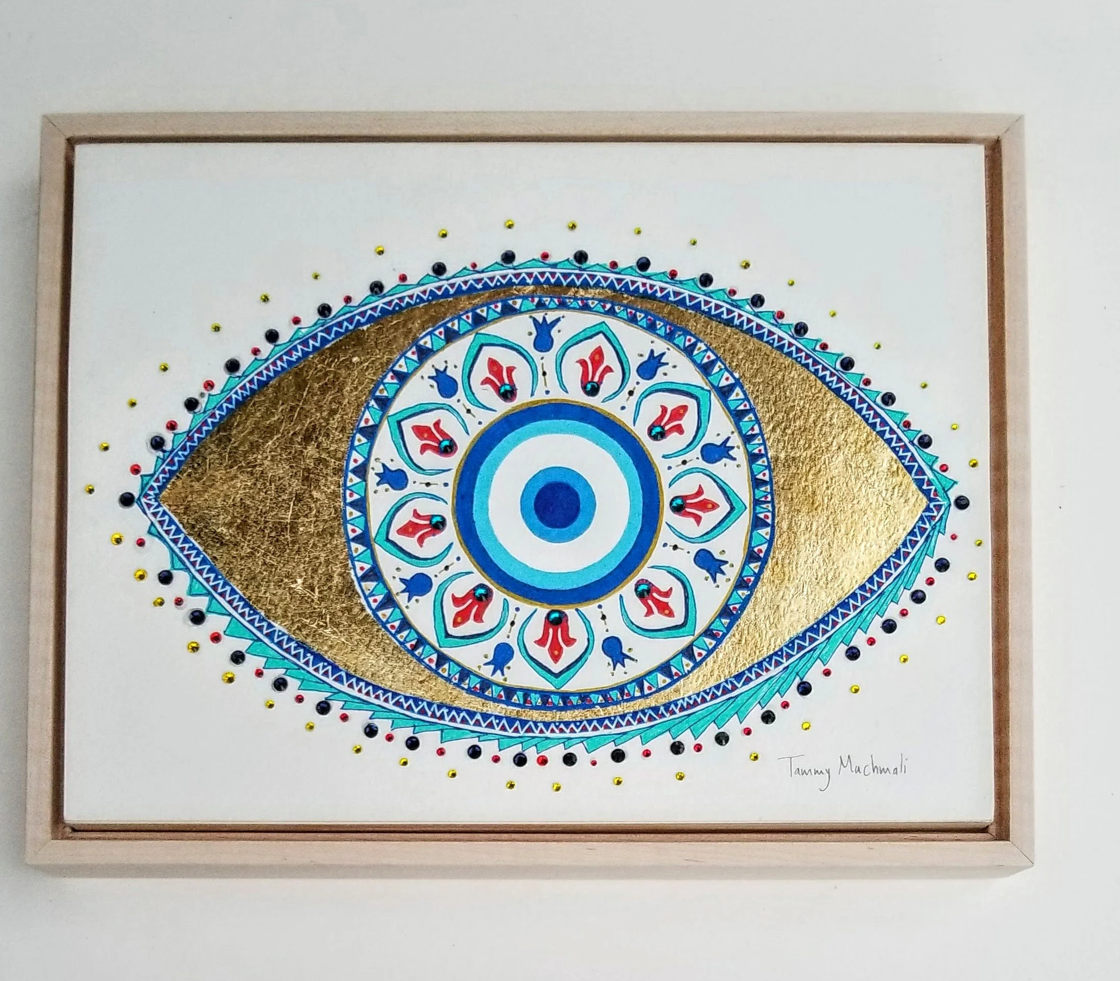 "In the silent, timeless space" 9x12 Original Framed Collage Painting