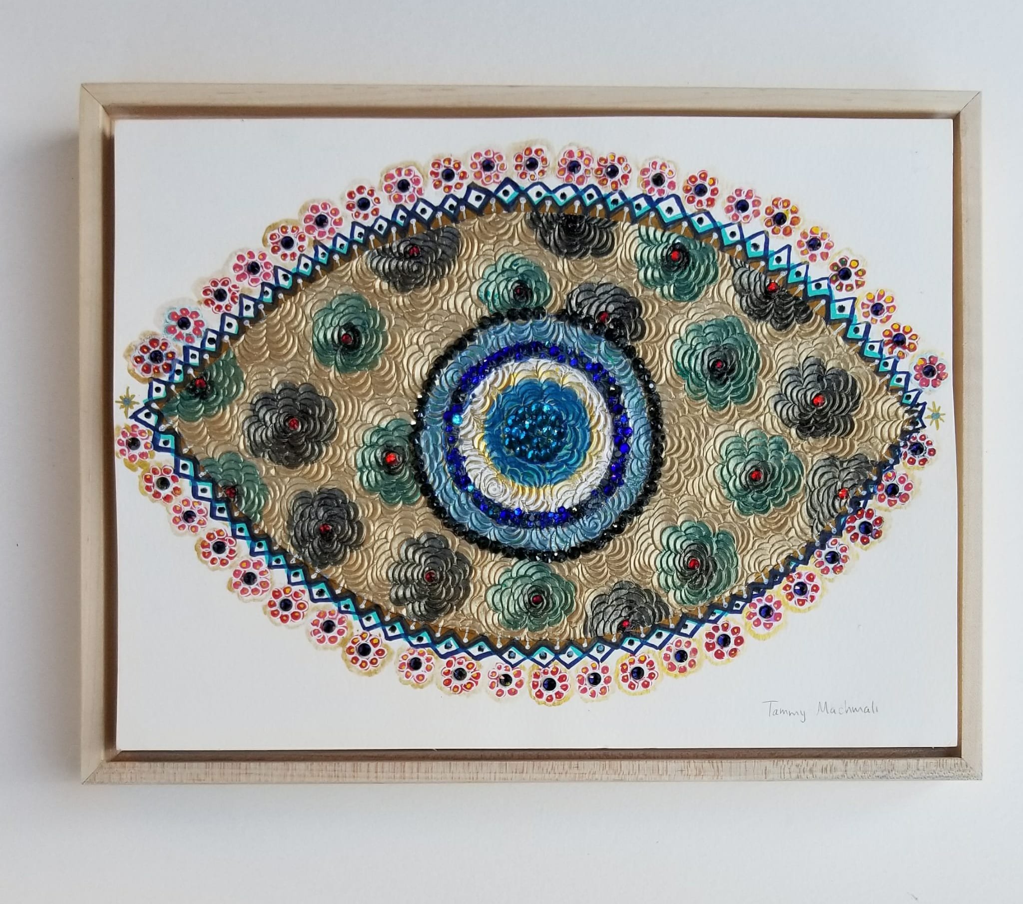 %22In A Blaze of Light You Wandered Off%22 painting by Tammy Machmali framed.jpeg