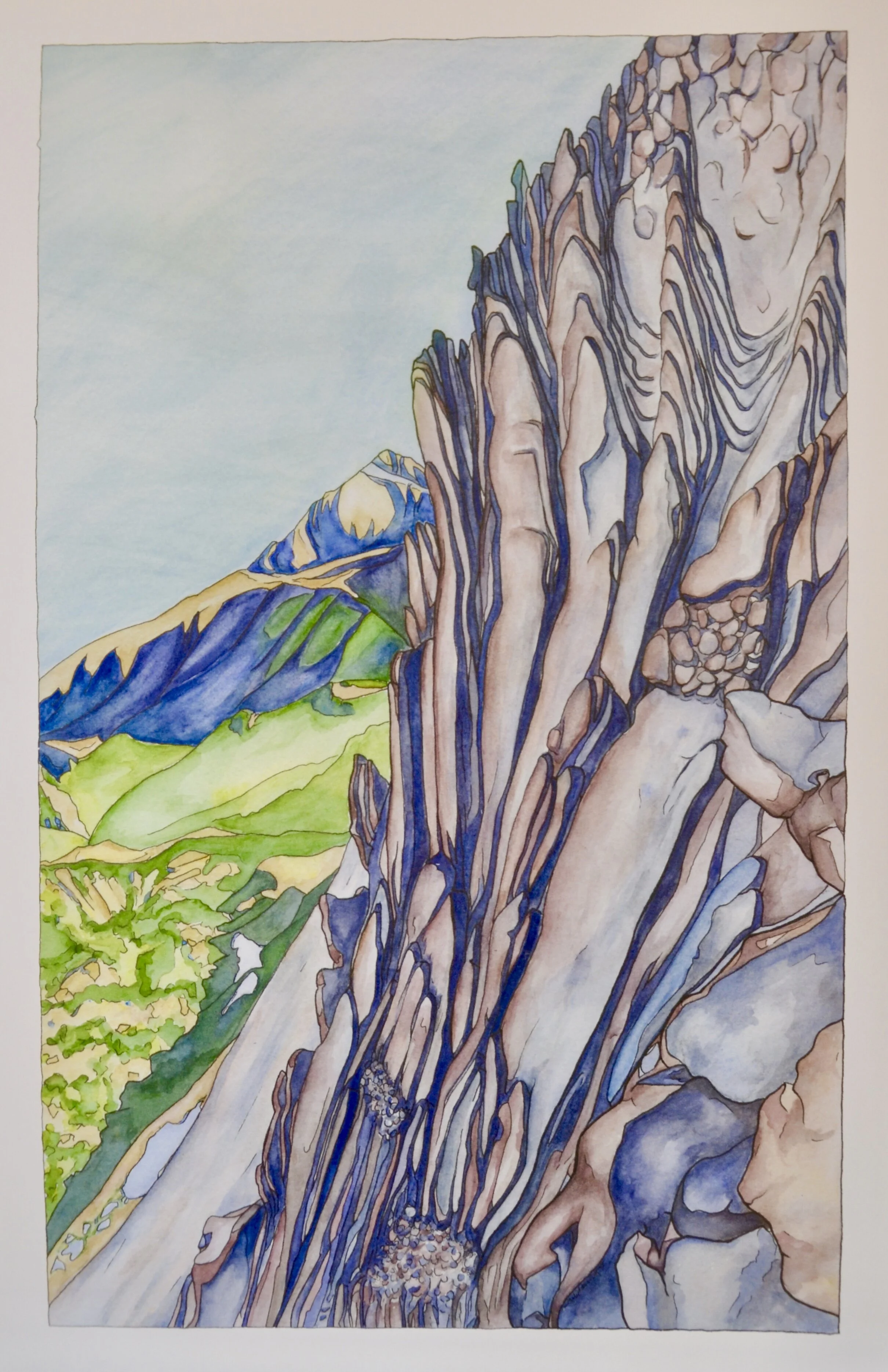 "The Trough at Long's Peak" (11x17)