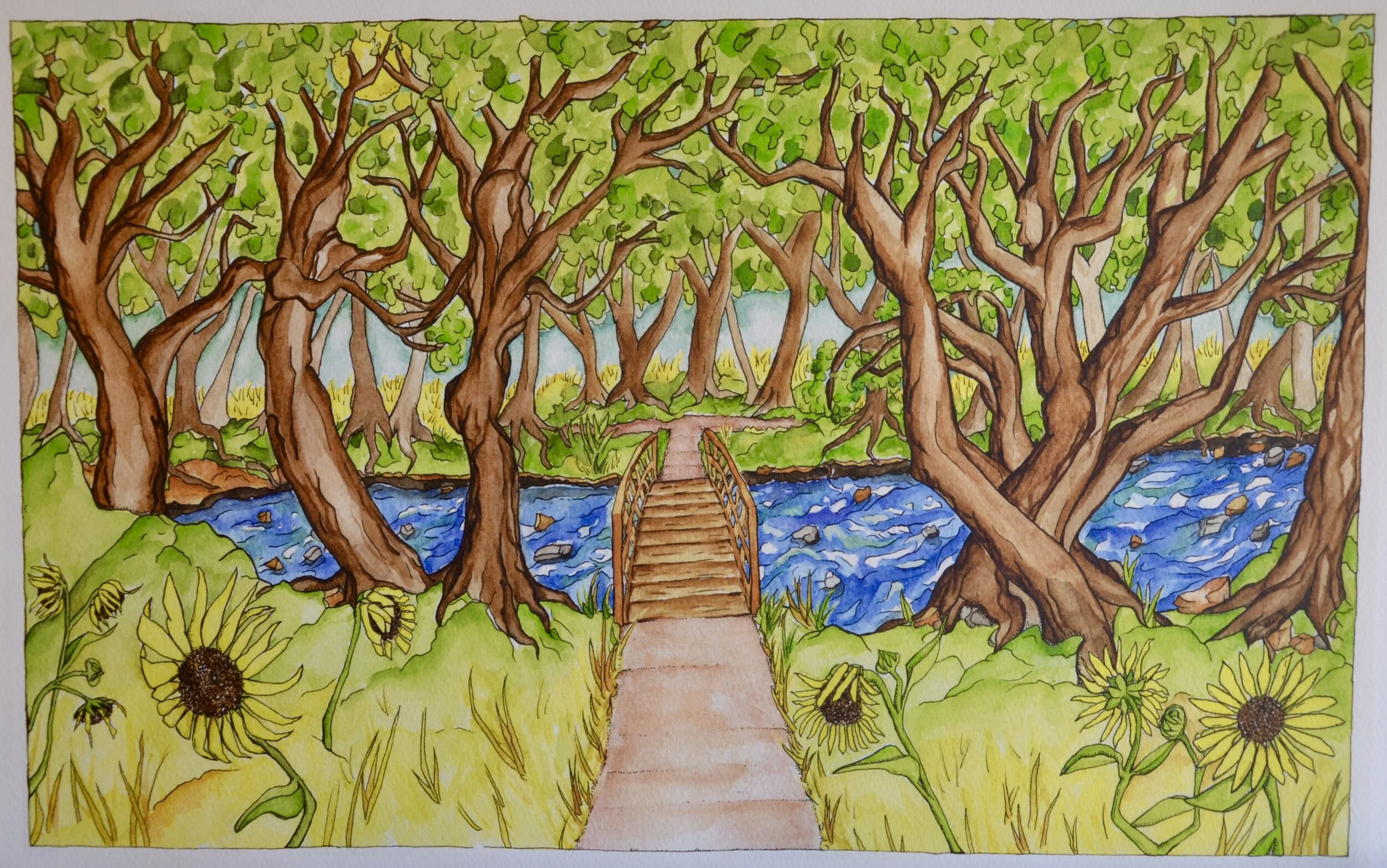 "Trees at Poudre River"