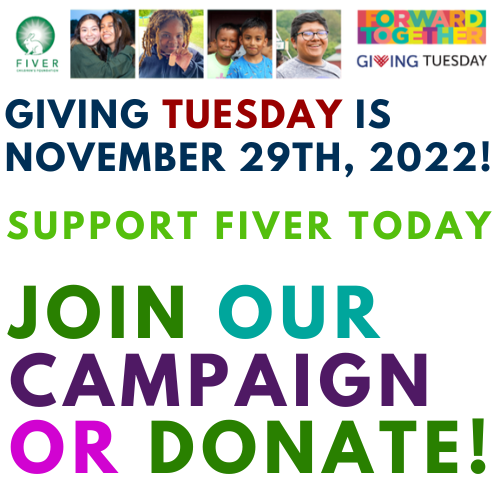 Fiver’s 2022 Giving Tuesday Campaign! — Fiver Children's Foundation