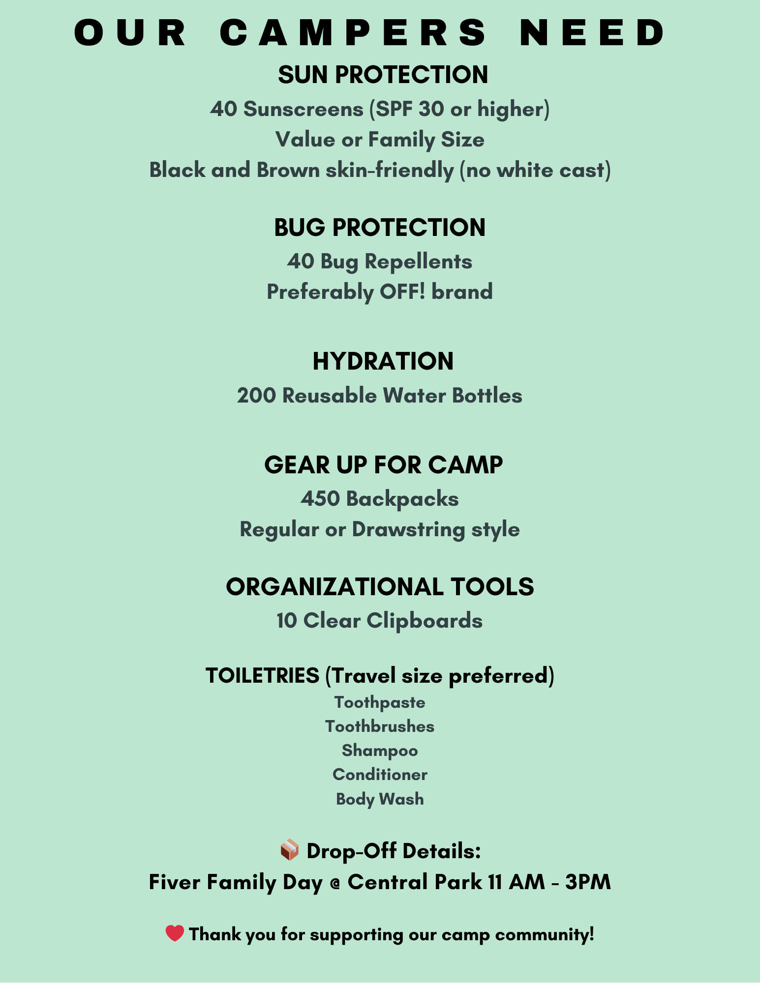 Fiver Alumni Camp Drive Fiver Children s Foundation Fiver alumni camp drive fiver children s foundation