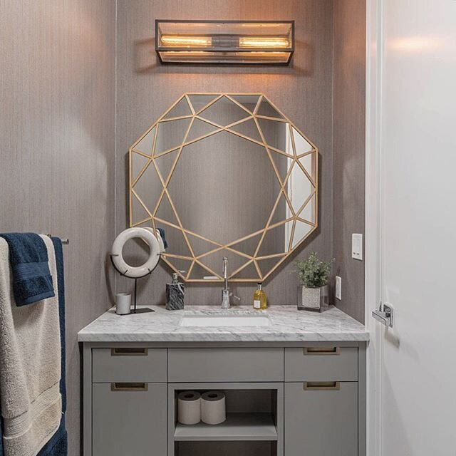 Powder rooms are the perfect place to make bold design choices. It&rsquo;s the one room you can capture your guests undivided attention for a few minutes 😉