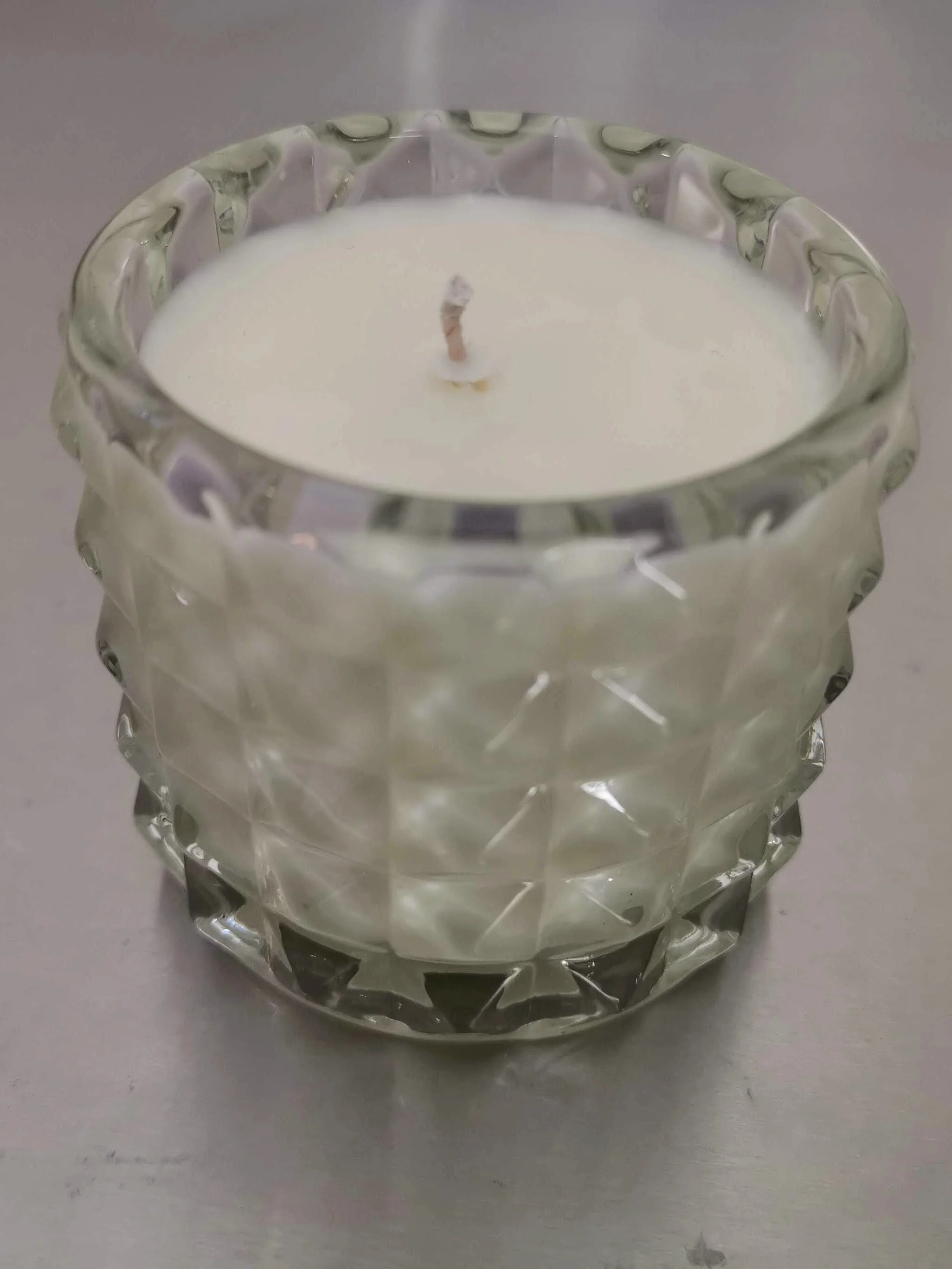 Textured Glass Candle 110gms
