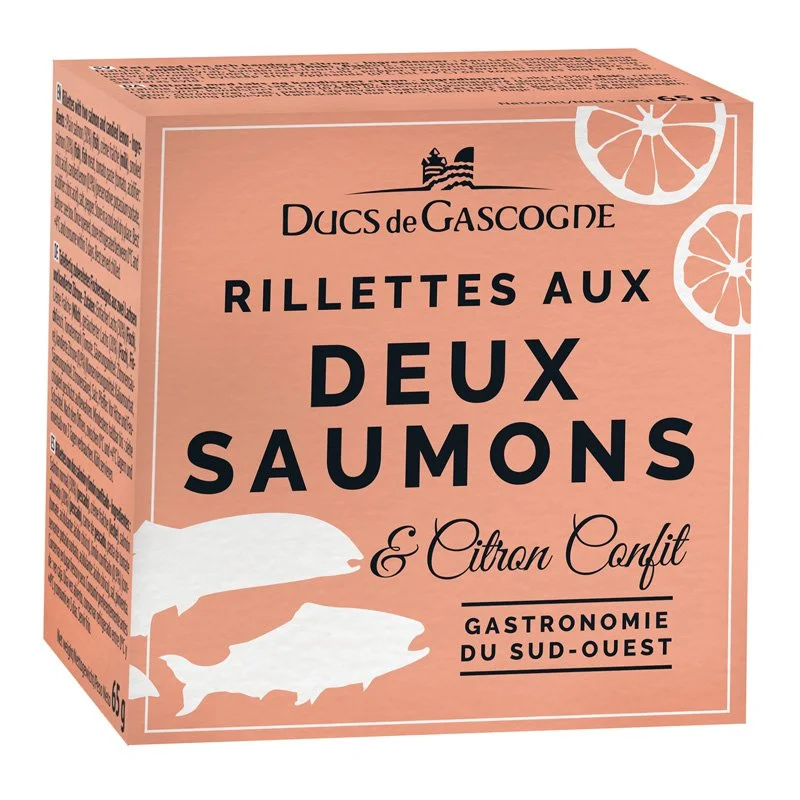Rillettes of 2 Salmon and Lemon Confit 65g
