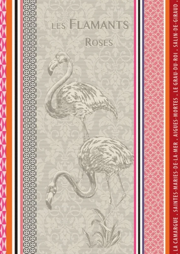 Dish Towel - Flamants Roses