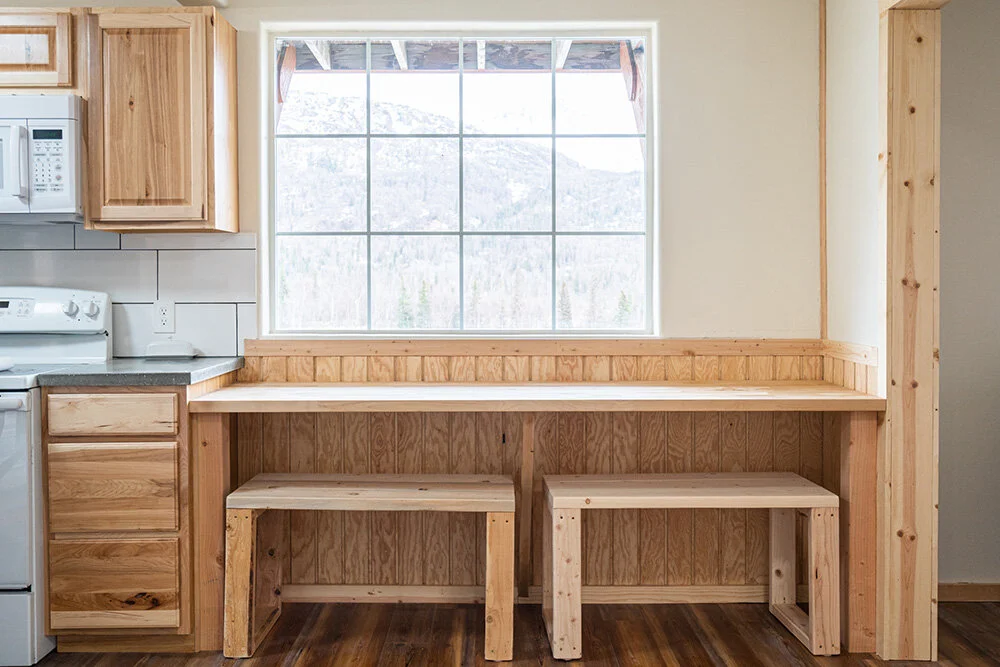 Breakfast nook with a view