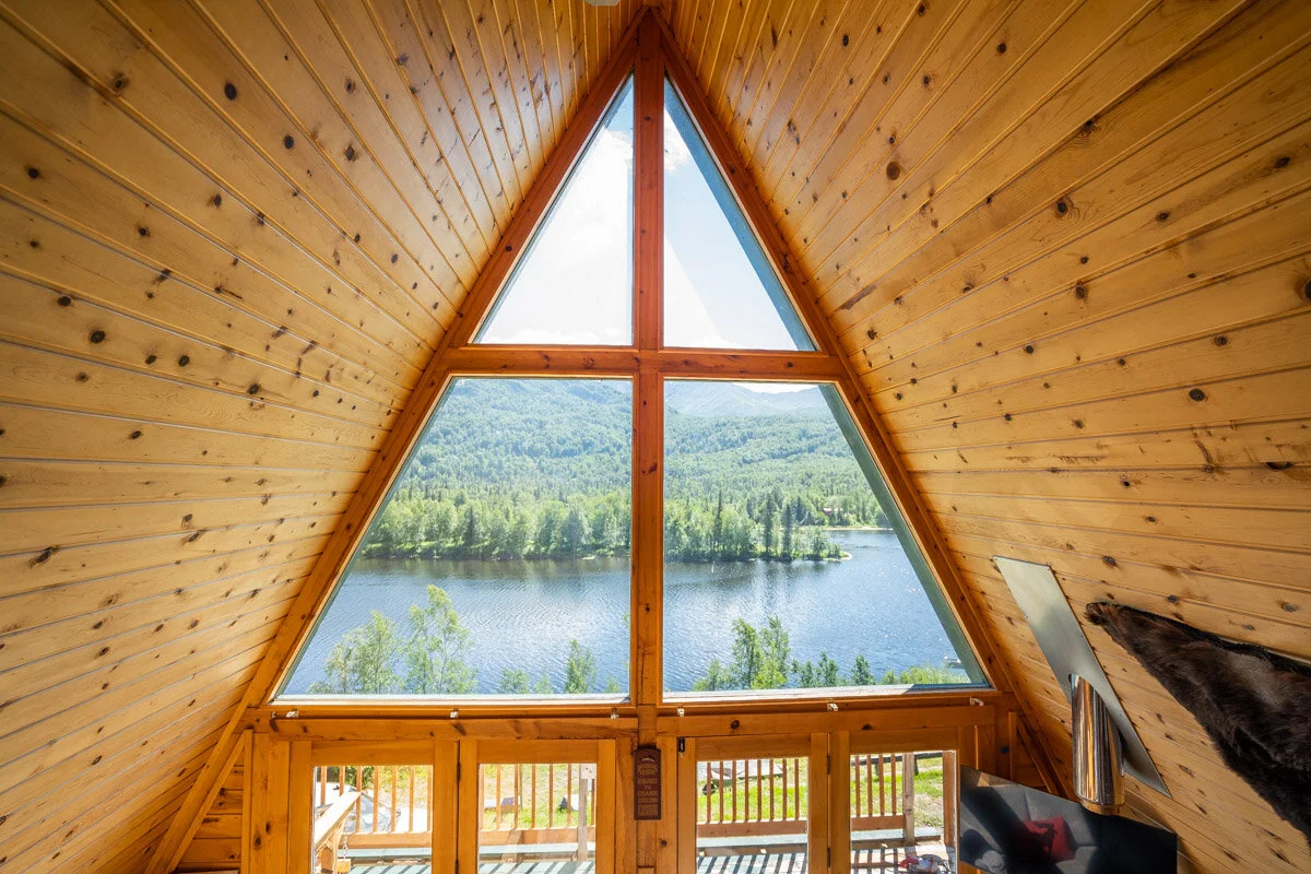 Lake view from upstairs of the chalet 