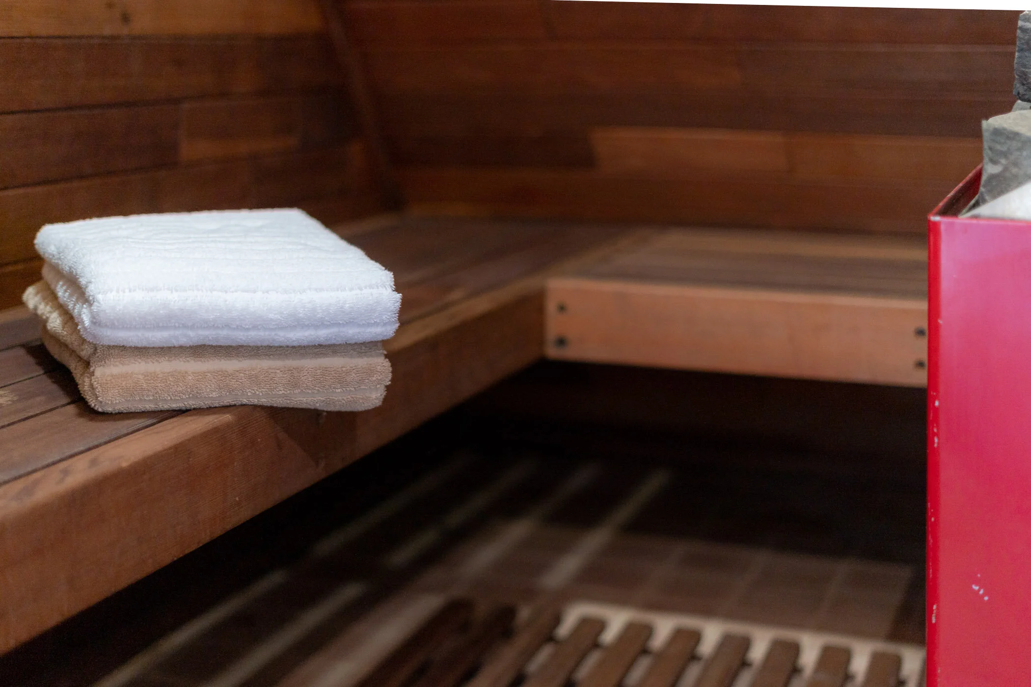 Large Sauna in Master Bathroom