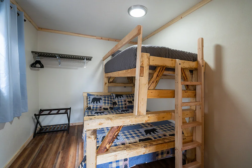 Downstairs Bedroom 1 Bunk, Queen and Twin XL