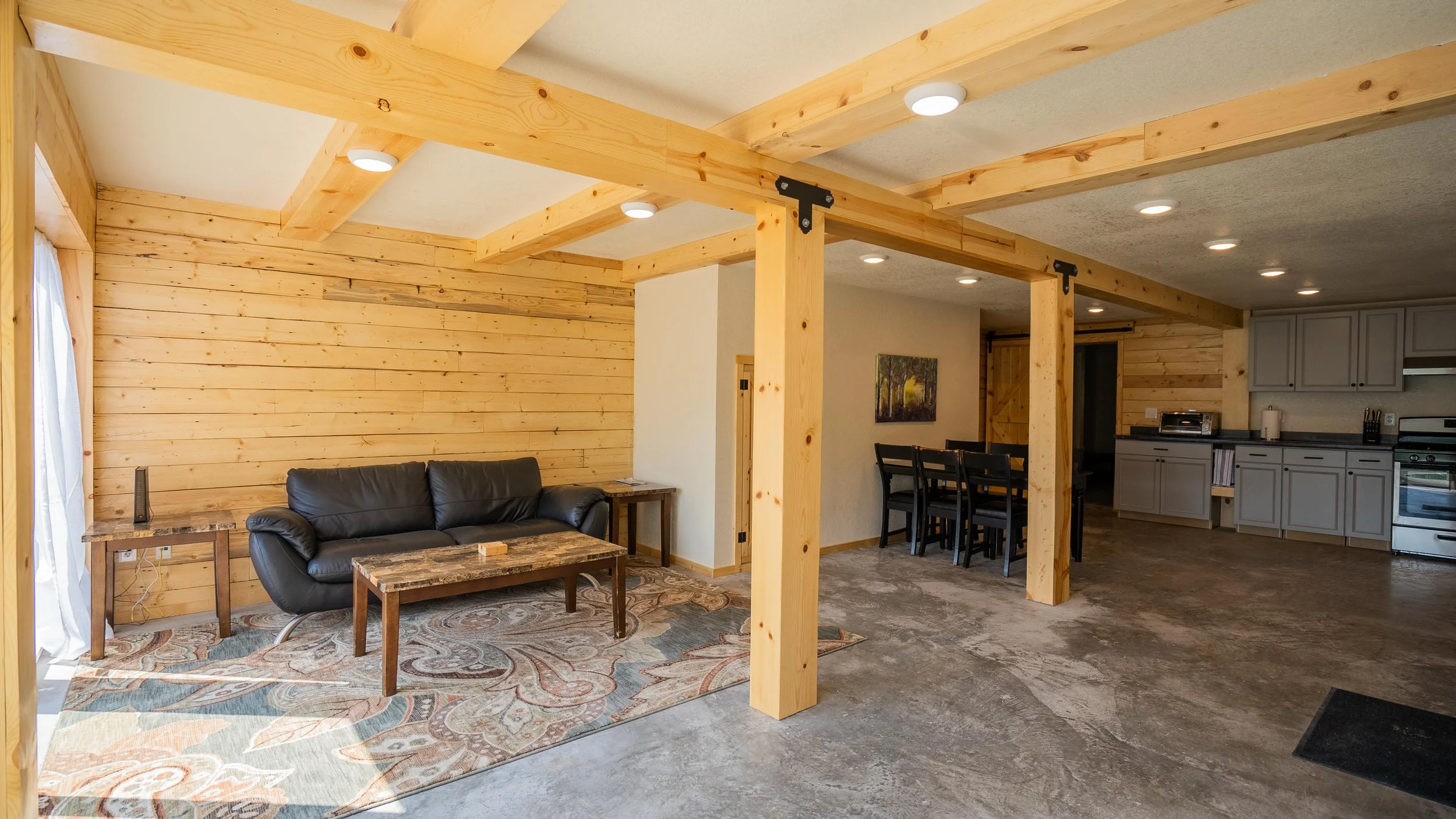 Open floor plan living space