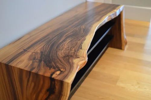 Wooden benches made in Honolulu