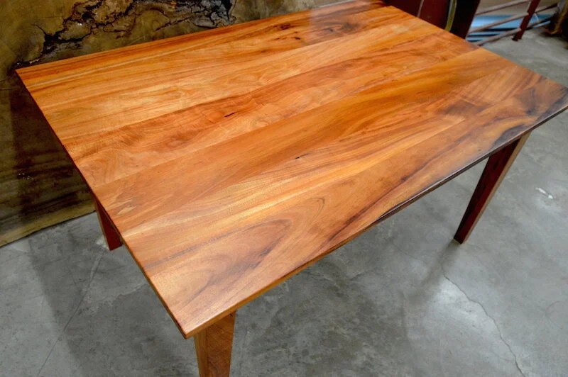 Koa dining table in honolulu, oahu