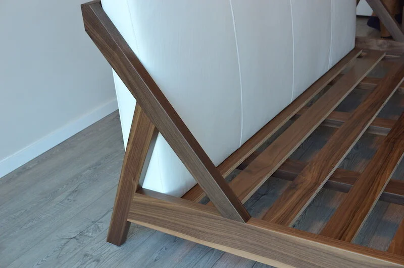 Custom walnut bed in Honolulu