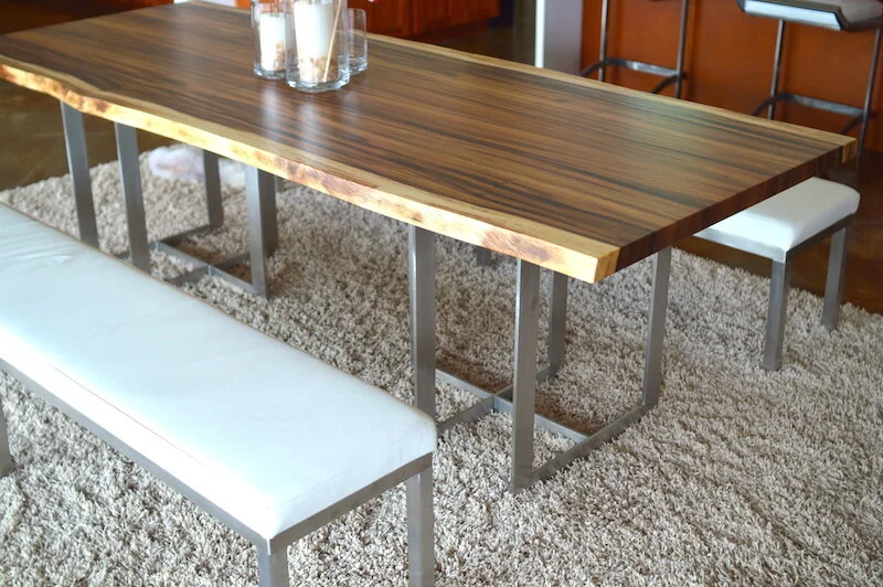 Dining tables made in Honolulu by furniture maker Satoshi Yamauchi ...
