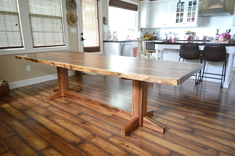 Latest monkeypod live edge dining table