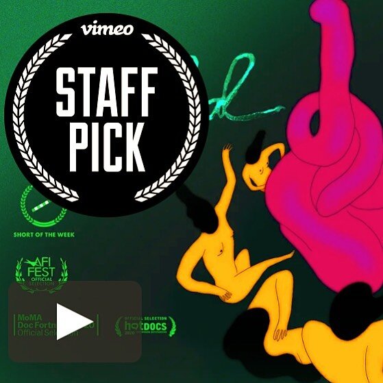 🥂Thank you @vimeo . If you want to watch the full film it&rsquo;s also featured on @nownessasia (link in bio) @aeonmag @psyche.the.magazine and @shortoftheweek 🥂. #animateddocumentary #2danimation #handdrawnanimation #animation #animatedshort #vime