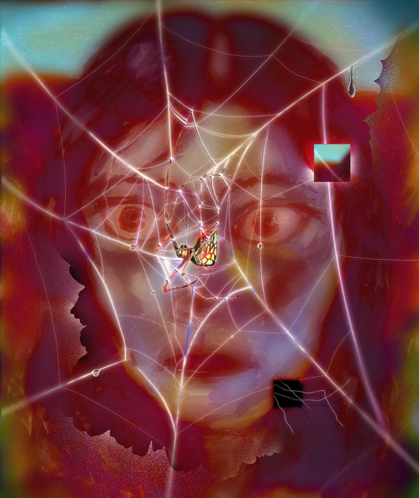 Oops. #paintings #digital #guache #illustration #spider