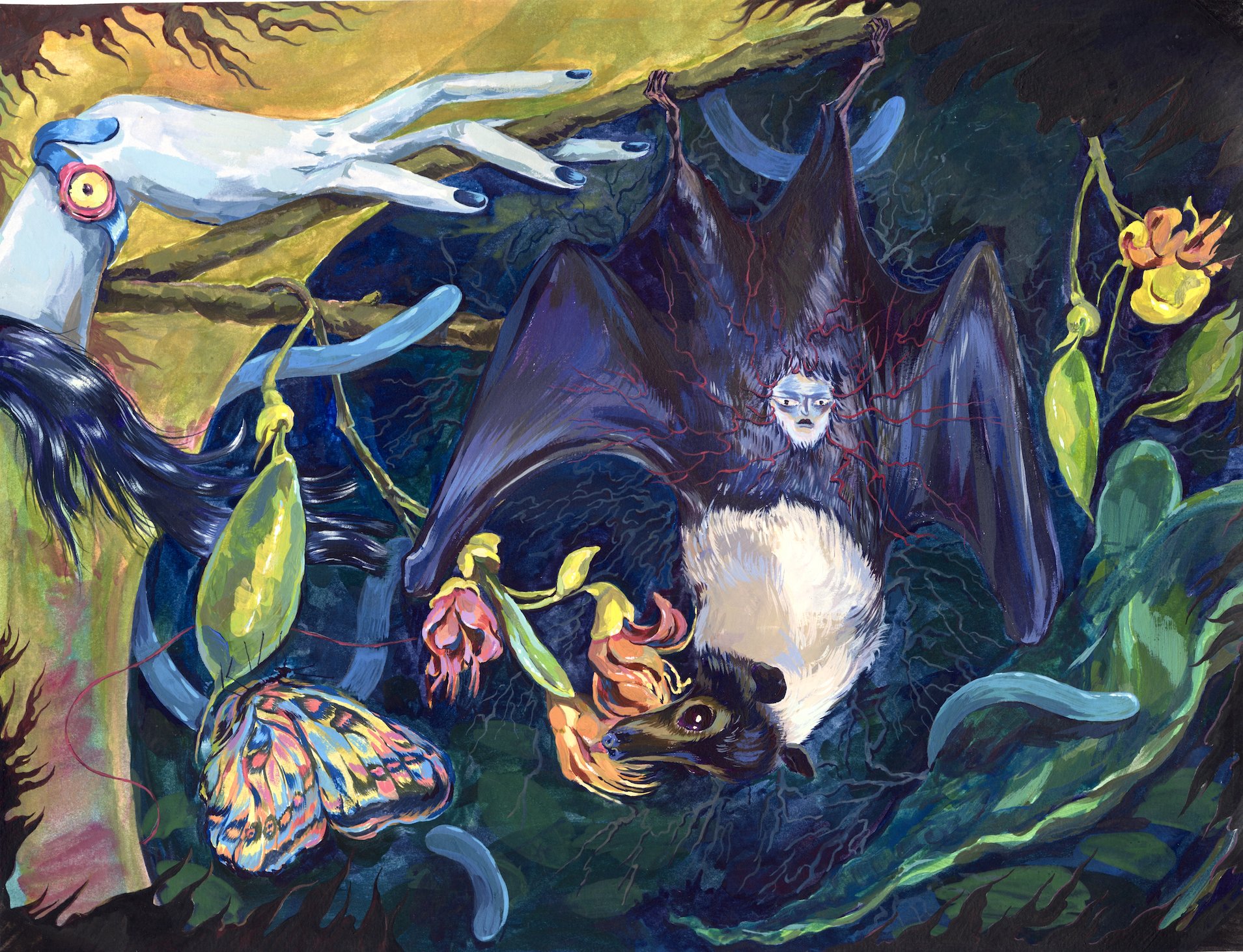  Gouache on paper, 41×31 cm. 