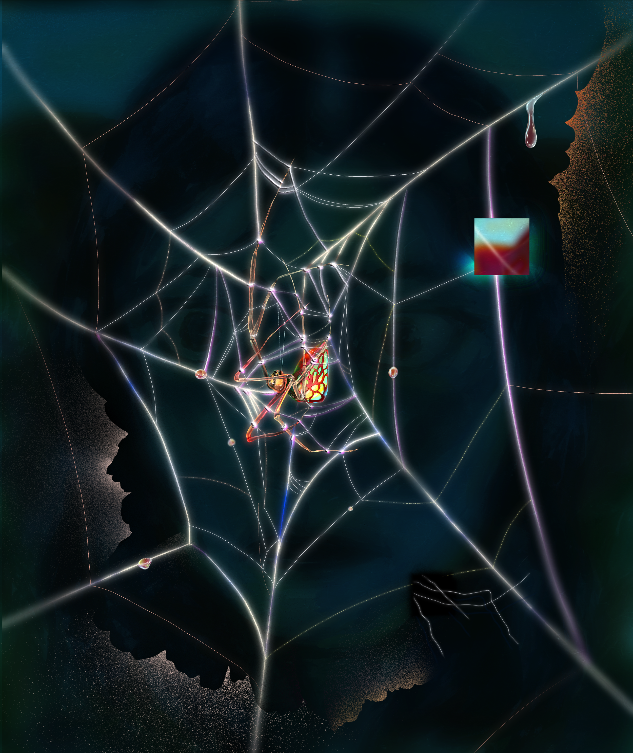  Gouacha mixes digital. 