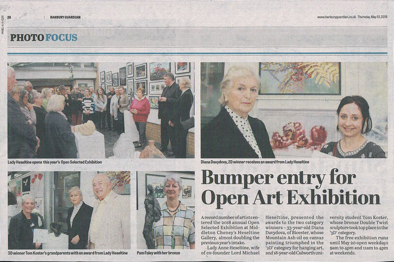 Open Selected Exhibition in the Banbury Guardian