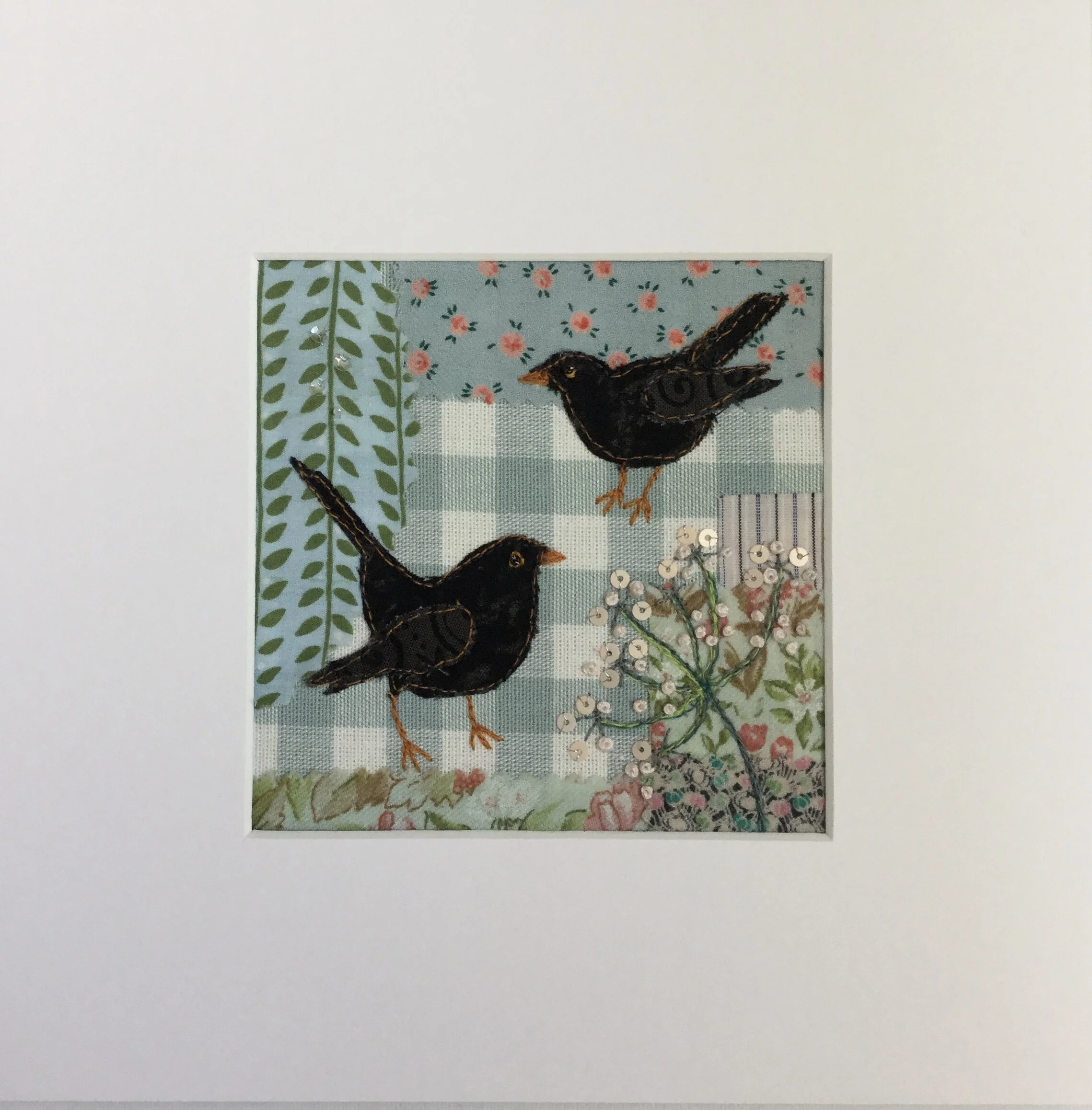 Blackbirds in Birdingbury by Maggie Chin