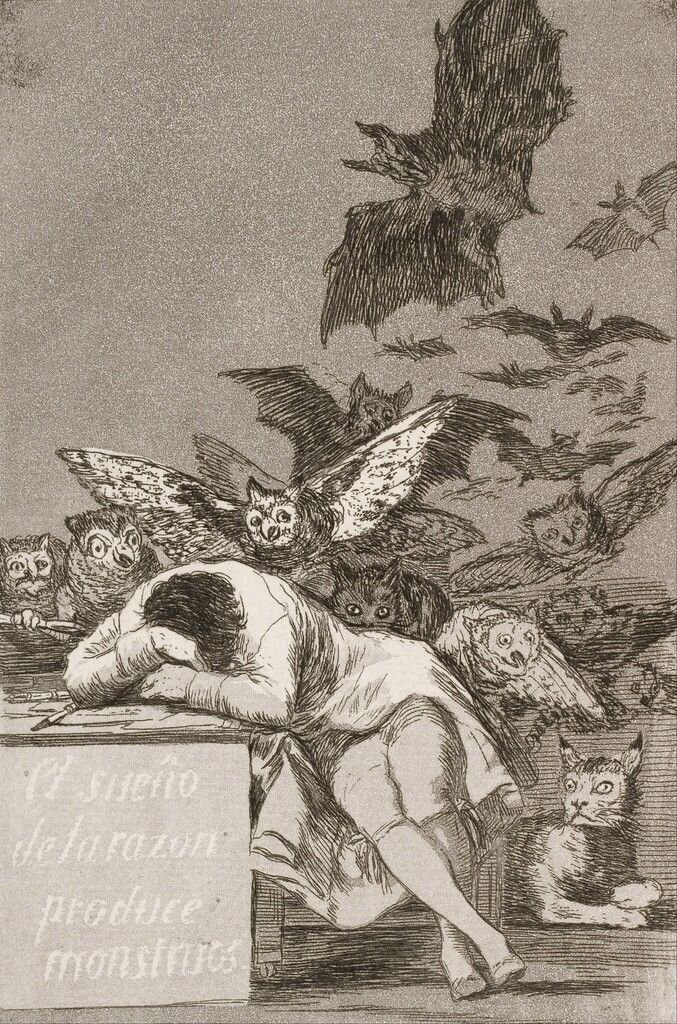 The Sleep of Reason Produces Monsters byFrancisco De Goya