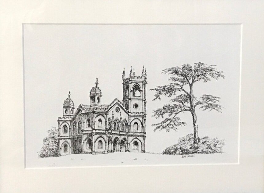 Gothic Temple, Stowe Gardens by Jane Denton