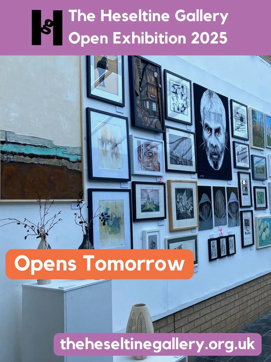 ‼️ WARNING: This post contains a sneak peek of The Heseltine Gallery Open Exhibition

O P E N S T O M O R R O W

Sundays to Fridays (closed Saturdays) 10am &ndash; 4pm, free admission.

Until Sunday 14 December

The Heseltine Gallery, Chenderit Schoo