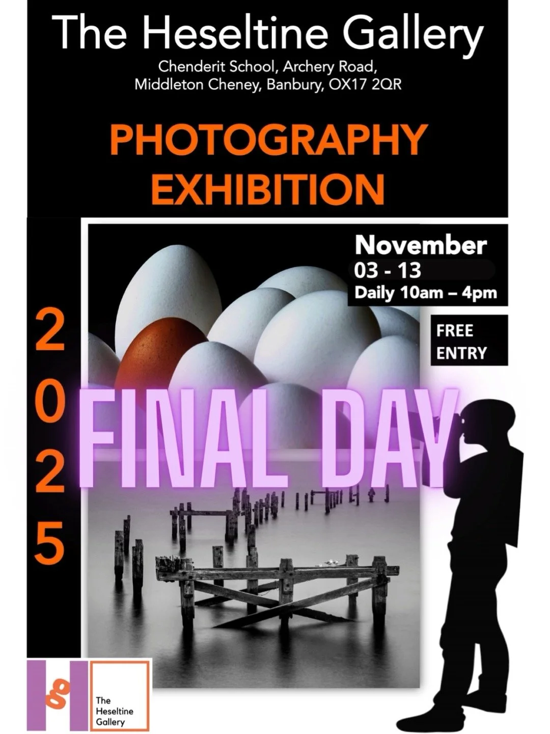 It&rsquo;s your last chance to catch the fantastic Banbury Camera Club Exhibition, 

With so many fabulous images to see, which one would you put on your wall? Prints available!

Open 10am &ndash; 4pm, free admission.

https://www.theheseltinegallery