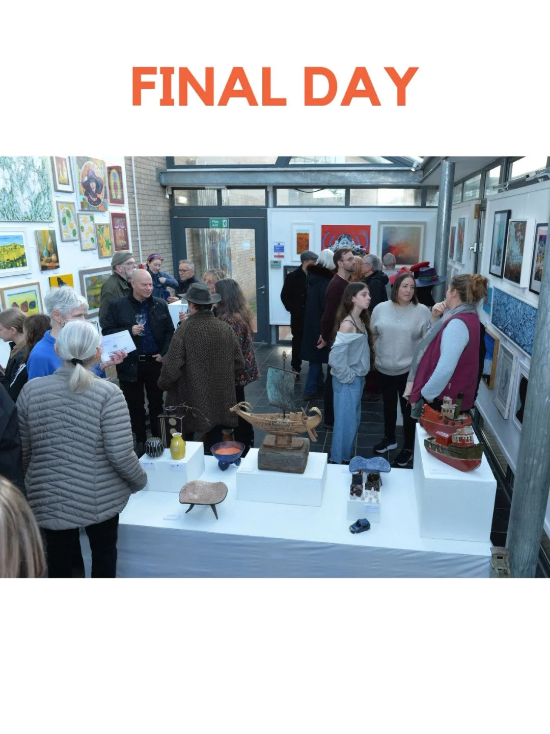 F I N A L D A Y

We can&rsquo;t believe it&rsquo;s the last day today either! 

Don&rsquo;t miss your chance to see - and make a purchase from - the fabulous selection of local artists work AND meet some of our exhibiting artists. 

Verna Wass (@vern