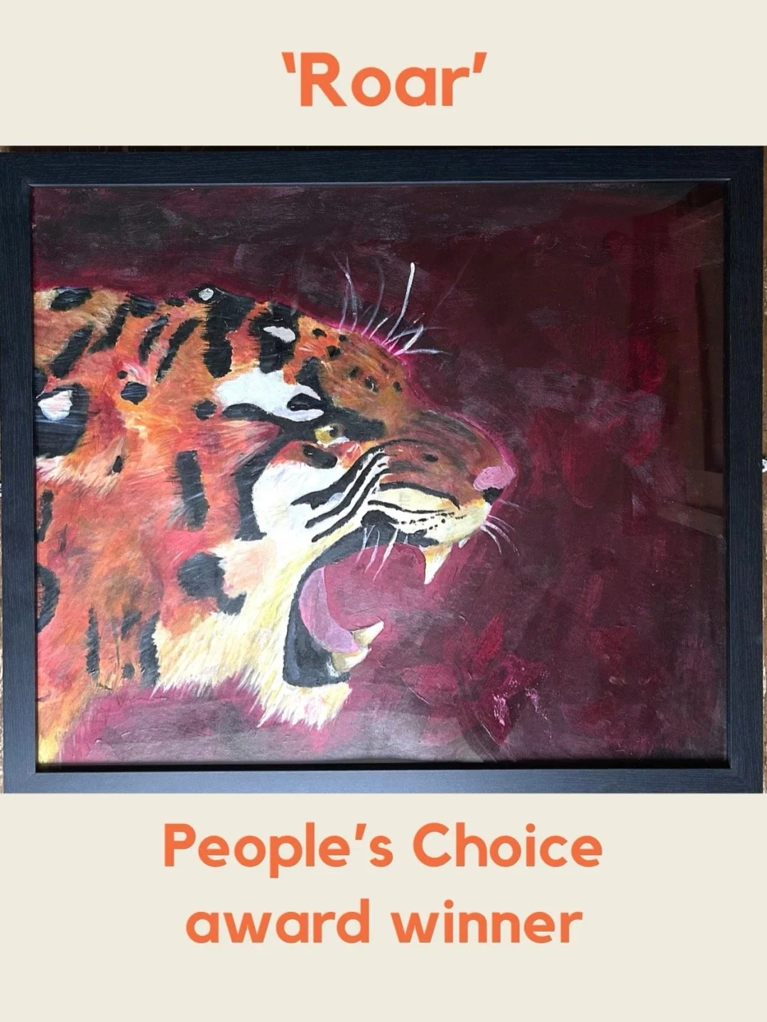 📣 We are thrilled to announce the People&rsquo;s Choice Award Winner of the Heseltine Gallery Open Exhibition 2025&hellip;.

&hellip; it&rsquo;s youth entry Afia Netten-McCall (age 13) with &lsquo;Roar&rsquo;

🎉 Congratulations Afia, we loved your 