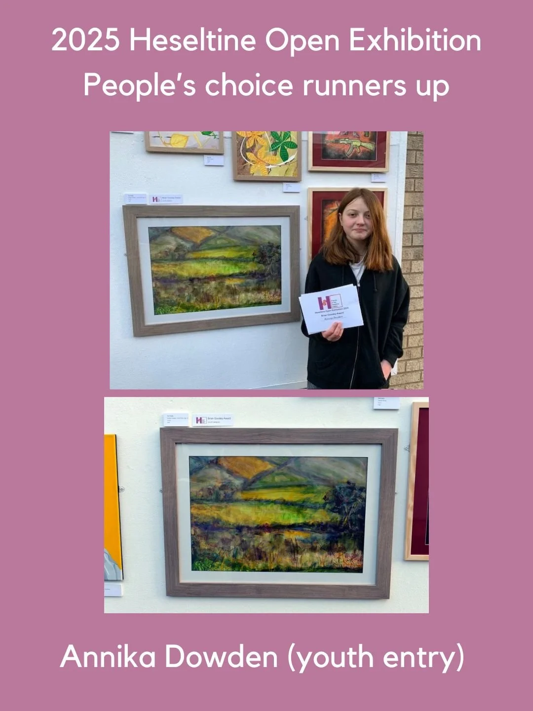 🎆 Happy New Year! 

Details of our next exhibition coming this week&hellip;

&hellip; in the mean time, lets round up the Heseltine Gallery Open Exhibition 2025 with all our runners up for the People&rsquo;s Choice Award

Congratulations to these 5 