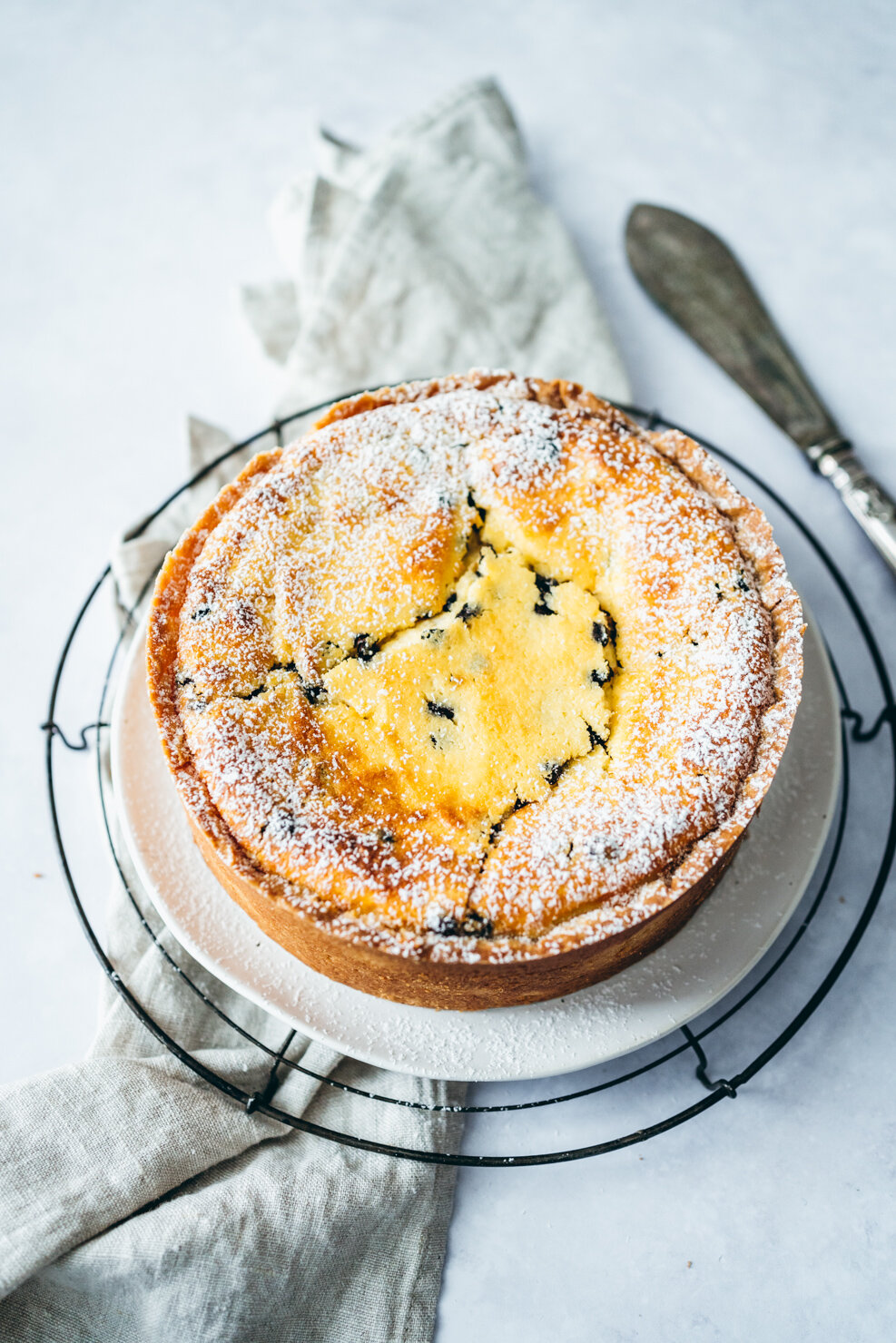 Italienischer Käsekuchen mit Ricotta &amp; Schokolade — Backbube