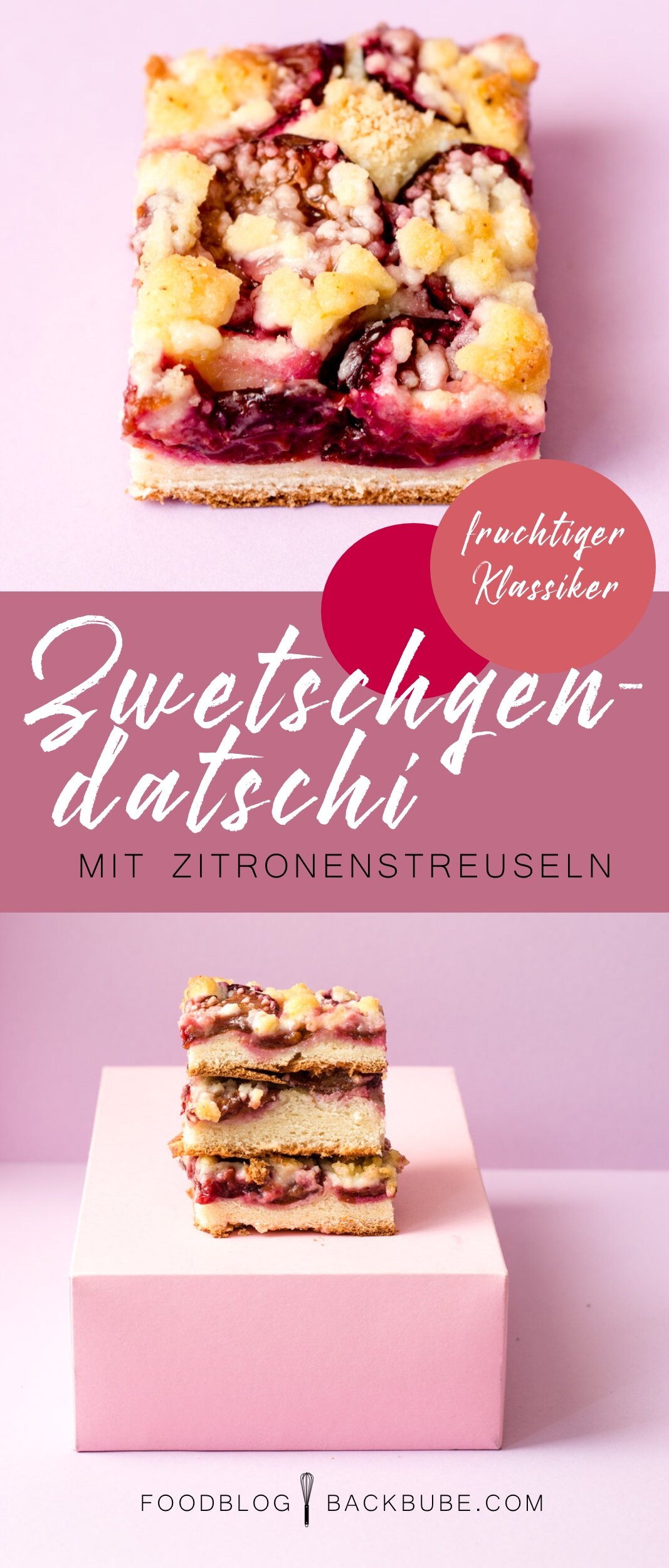 Zwetschgendatschi mit Zitronenstreuseln — Backbube