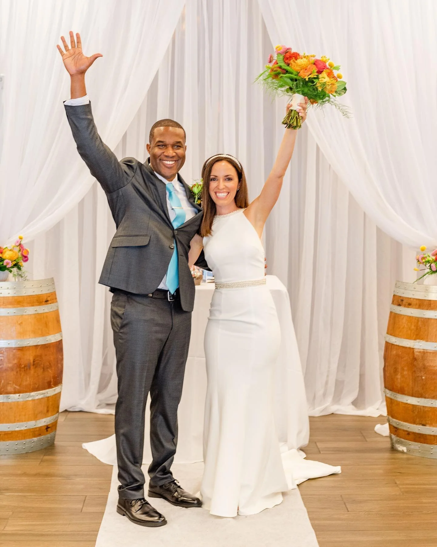 They did it! I have the best clients ever!! Love my bride &amp; grooms!!