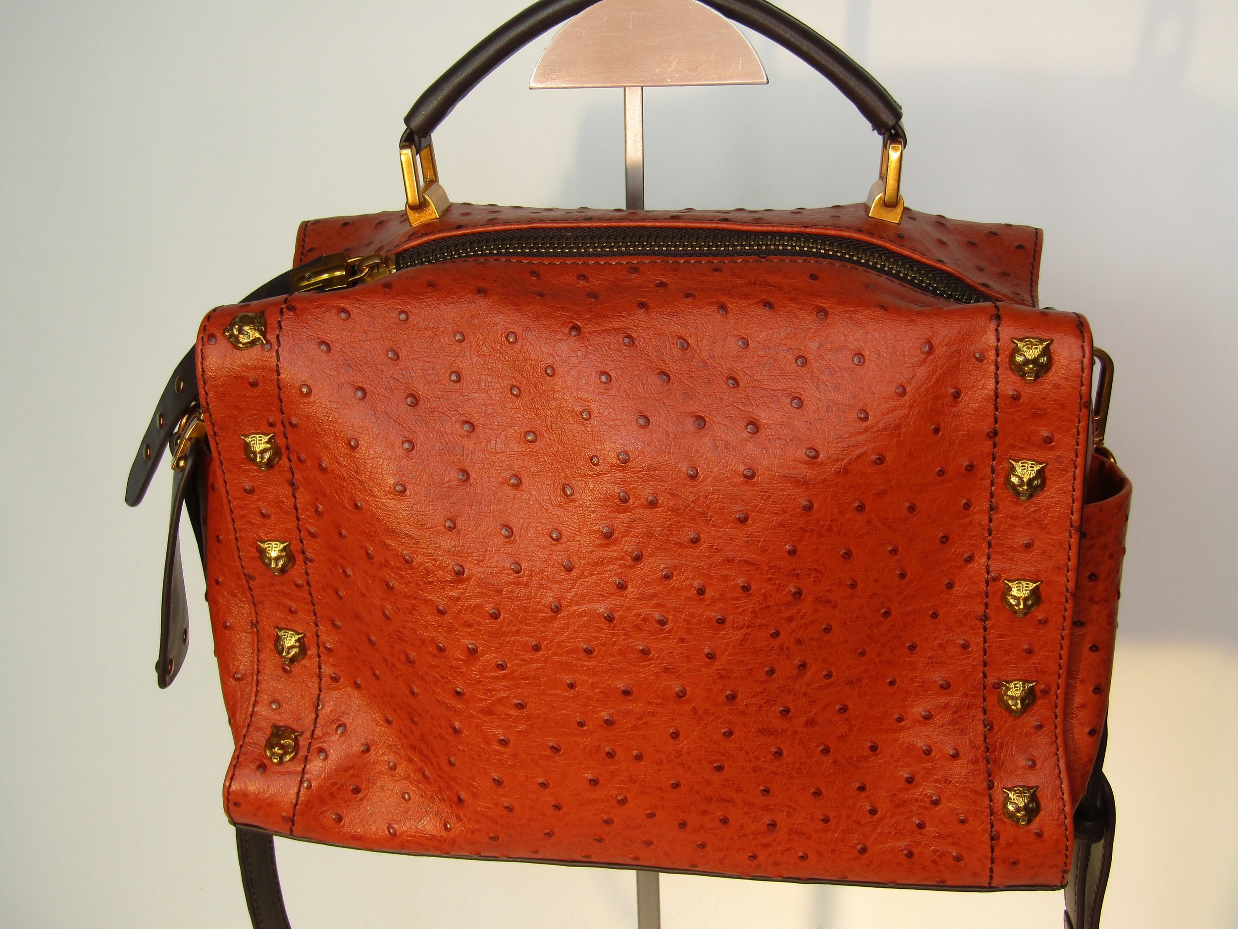 Ostrich Leather Bag 