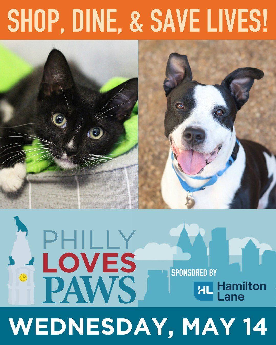 Who knew drinks could be so sweet? 🐶🐱

Join us for a cocktail on May 14 to sip while you support animals in need.

On Wednesday, May 14, 10% of our daily sales proceeds from our Fishtown and East Passyunk tasting rooms will go directly to @phillypa