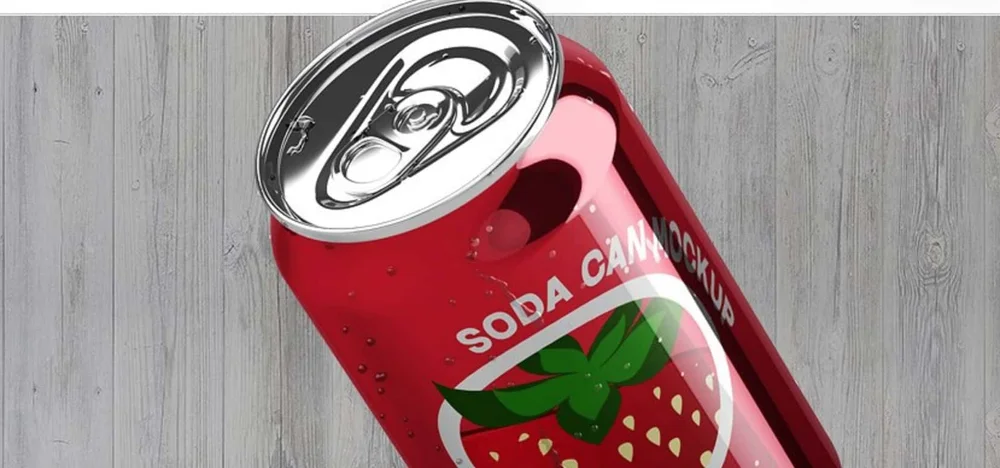 Download Soda Can Mockup For Photoshop Combines Real Photography With 3d PSD Mockup Templates
